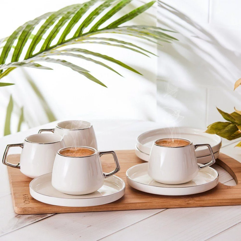 Kaffeeservice Karaca Streamline Saturn Mokkatasse 6 Personen Set